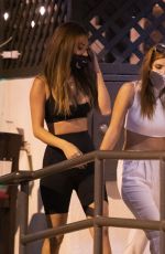 BELLA THORNE and FRANCESCA FARAGO Night Out in Los Angeles 08/26/2020