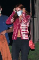 BELLA THORNE Out for Dinner at Nobu in Malibu 08/08/2020