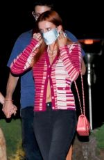 BELLA THORNE Out for Dinner at Nobu in Malibu 08/08/2020