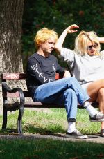 BILLIE PIPER and Johnny Lloyd at a Park in London 08/26/2020
