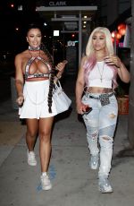 BLAC CHYNA and TOOCHI KASH Night Out in Hollywood 08/12/2020