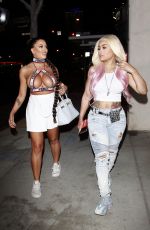 BLAC CHYNA and TOOCHI KASH Night Out in Hollywood 08/12/2020