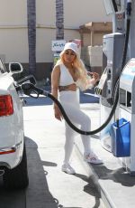BLAC CHYNA at a Gas Station in Calabasas 08/09/2020