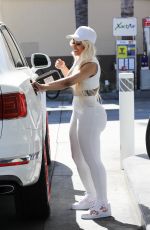 BLAC CHYNA at a Gas Station in Calabasas 08/09/2020