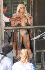 BLAC CHYNA on the Set of Her New Music Video in Palm Desert 08/13/2020