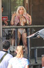 BLAC CHYNA on the Set of Her New Music Video in Palm Desert 08/13/2020