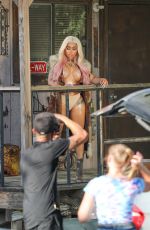 BLAC CHYNA on the Set of Her New Music Video in Palm Desert 08/13/2020