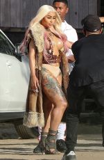 BLAC CHYNA on the Set of Her New Music Video in Palm Desert 08/13/2020