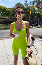 BLANCA BLANCO in Tights Out Shopping in Los Angeles 08/18/2020