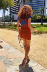 BLANCA BLANCO Out at a Park in Beverly Hills 08/06/2020