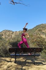 BLANCA BLANCO Out Hiking at Runyon Canyon in Los Angeles 08/24/2020