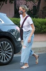 BRIE LARSON Out Picking Up Packages in Los Angeles 08/14/2020