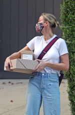 BRIE LARSON Out Picking Up Packages in Los Angeles 08/14/2020