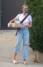 BRIE LARSON Out Picking Up Packages in Los Angeles 08/14/2020