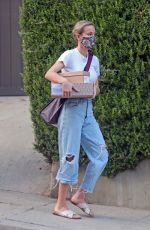 BRIE LARSON Out Picking Up Packages in Los Angeles 08/14/2020