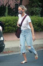 BRIE LARSON Out Picking Up Packages in Los Angeles 08/14/2020