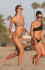 CAMILA COELHO in a Black Bikini at a Beach in Malibu 08/15/2020