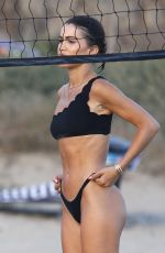 CAMILA COELHO in a Black Bikini at a Beach in Malibu 08/15/2020