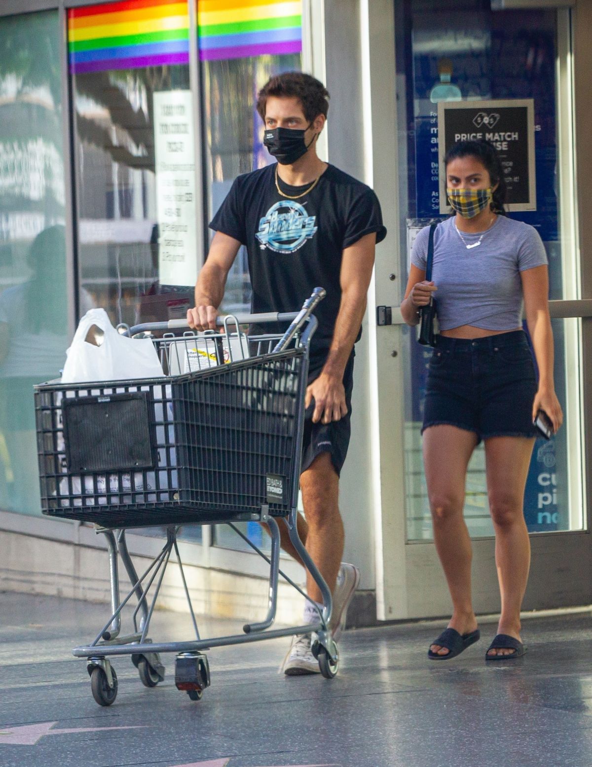 CAMILA MENDES and Grayson Vaughan Sopping at Bed Bath & Beyond in ...