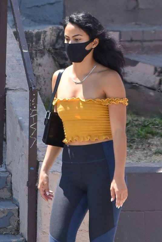CAMILA MENDES Out for Coffee in Los Angeles 08/15/2020