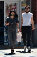 CAMILA MENDES Shopping Dog Food at Petco in Los Angeles 07/31/2020
