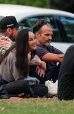 CARA SANTANA and Shannon Leto Out with Friends at a Park in Beverly Hills 08/19/2020