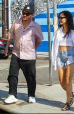 CARA SANTANA in Denim Shorts Out in Santa Monica 08/17/2020