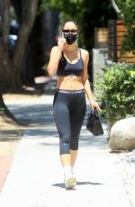 CARA SANTANA in Tights Heading to a Gym in Los Angeles 08/01/2020