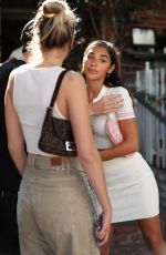 CHANTEL JEFFRIES and ALISSA VIOLET at The Ivy in West Hollywood 08/25/2020