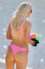 CHARLEY BOND in a Pink Bikini at a Beach at Gold Coast 08/16/2020