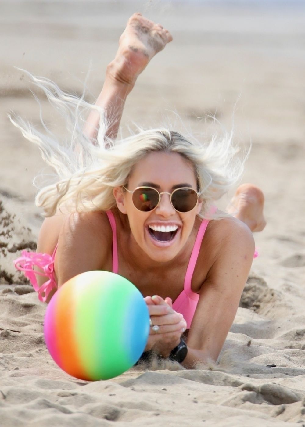 Charley Bond In A Pink Bikini At A Beach At Gold Coast 08 16 2020 Hawtcelebs