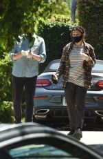 CHARLI XCX and Huck Kwong Wearing Masks and Gloves Out in Los Angeles 08/10/2020