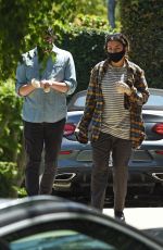 CHARLI XCX and Huck Kwong Wearing Masks and Gloves Out in Los Angeles 08/10/2020