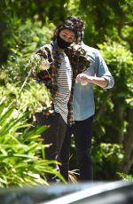 CHARLI XCX and Huck Kwong Wearing Masks and Gloves Out in Los Angeles 08/10/2020
