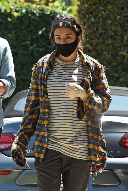 CHARLI XCX and Huck Kwong Wearing Masks and Gloves Out in Los Angeles 08/10/2020