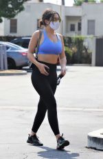 CHARLI XCX in a Crop Top and Leggings Arrives at a Gym in Los Angeles 08/20/2020