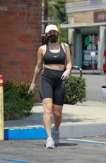 CHARLI XCX in Tights Leaves Massage Envy in Los Feliz 08/18/2020