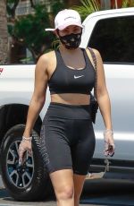 CHARLI XCX in Tights Leaves Massage Envy in Los Feliz 08/18/2020