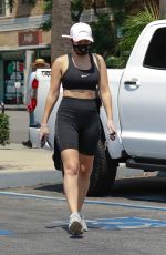 CHARLI XCX in Tights Leaves Massage Envy in Los Feliz 08/18/2020