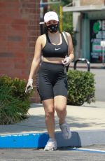 CHARLI XCX in Tights Leaves Massage Envy in Los Feliz 08/18/2020