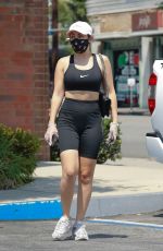 CHARLI XCX in Tights Leaves Massage Envy in Los Feliz 08/18/2020