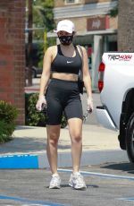 CHARLI XCX in Tights Leaves Massage Envy in Los Feliz 08/18/2020