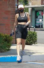 CHARLI XCX in Tights Leaves Massage Envy in Los Feliz 08/18/2020