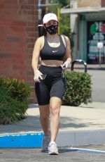 CHARLI XCX in Tights Leaves Massage Envy in Los Feliz 08/18/2020