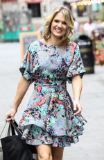 CHARLOTTE HAWKINS Arrives at Global Radio in London 08/17/2020