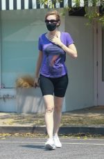 CHARLOTTE KIRK Out and About in Los Angeles 08/19/2020
