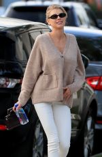 CHARLOTTE MCKINNEY Arrives at Cha Cha Matcha in Los Angeles 08/11/2020