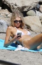 CHARLOTTE MCKINNEY in Bikini at a Beach in Los Angeles 08/27/2020