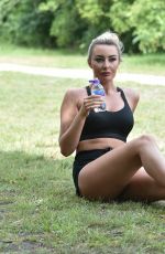 CHLOE CROWHURST Workout at a Park in Chigwell 08/22/2020