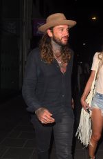 CHLOE SIMS Night Out in Mayfair 08/07/2020